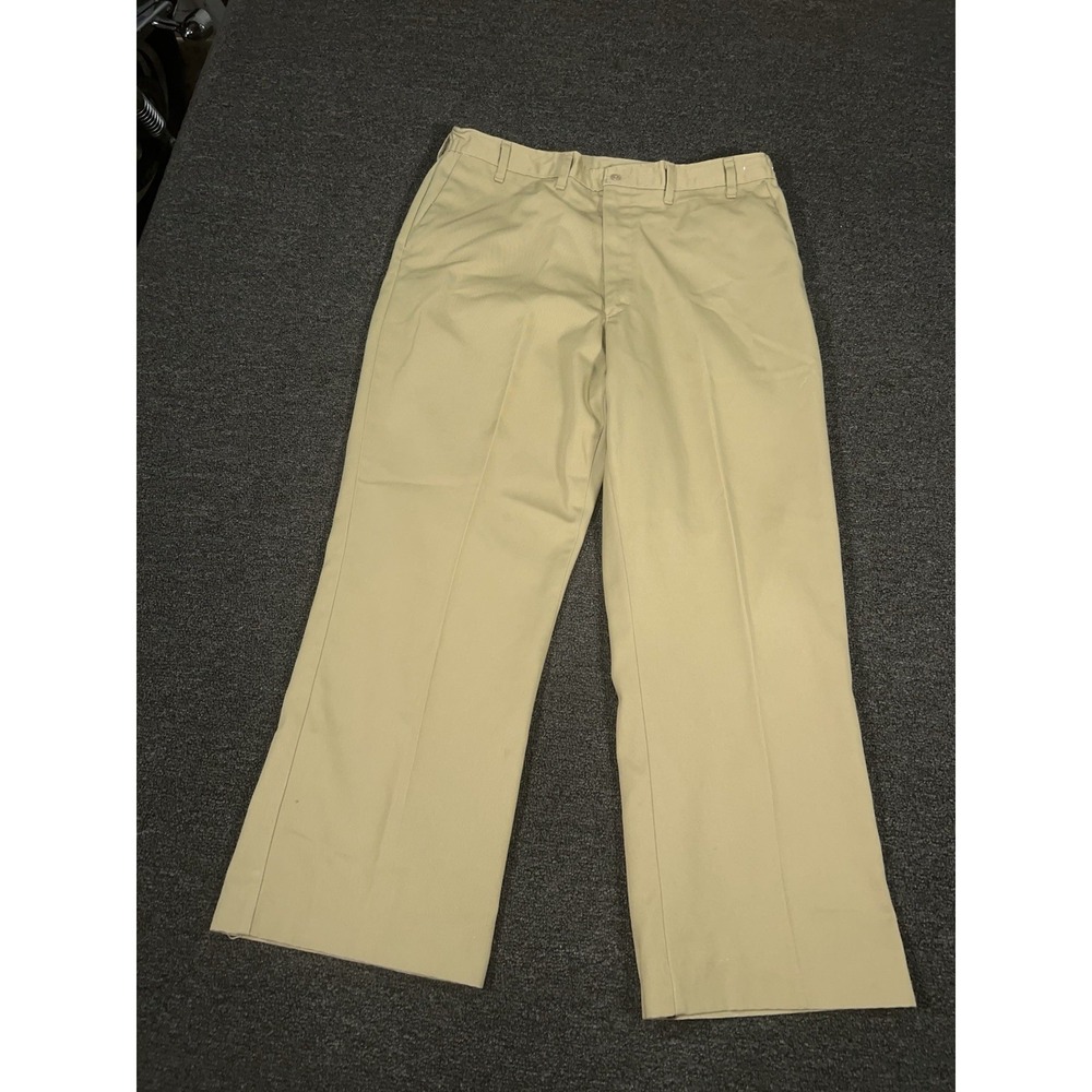 VTG JC Penneys Big Mac Pants Men 40x32 (Fits 36x29) Sanforized Khaki USA Made